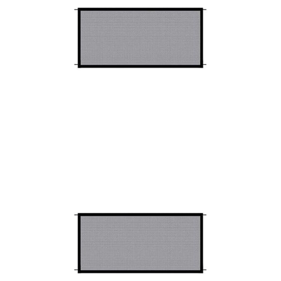 Greeniant Valla de malla para mascotas, recinto ajustable para bebé, puerta, barrera de red, cocina, baño, dormitorio, interior, exterior, sin 100x78CM 2piezas