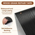 thumbnail image 3 of Cinta de reparación de madera Uxcell 4" x 16 pies color negro, 3 of 7