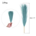 thumbnail image 2 of Uxcell 3pcs Dried Faux Pampas Grass 17 Inch Artificial Fake Fluffy Pampas Grass Decor for Fall Home Vase Floor Table Wedding Decorations, Dyeing Dark Blue, 2 of 7