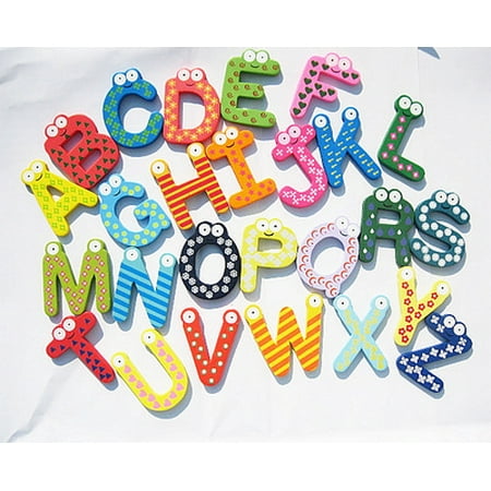Amerteer 26pcs Magnetic Letters Fridge Abc Alphabet Magnets For Toddlers Baby Wooden Refrigerator Large Magnet Letter Learning Games Wood Toys For Kindergarten Age 1 2 3 Walmart Canada