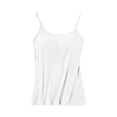 thumbnail image 2 of SAHFX Women's Tank Tops with Built in Bra Sleeveless Plus Size Tank Tops Basic Tee Support Spaghetti Strap Tunic Tops Athletic Gum Running Tops Undershirts Sports Yoga Going Out Tops Cropped White, 2 of 5