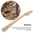 thumbnail image 6 of NFTIGB Electric Guitar Neck Maple Fretboard 22 Frets Bone Nut for ST Replacement Pre Drilled 10mm / 0.39 inches Tuner Holes Dual Action Truss Rod Right Handed Musical Instrument Accessory, 6 of 9