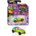 thumbnail image 4 of Hot Wheels TMNT Mutant Mayhem Character Cars, Teenage Mutant Ninja Turtles Collectible Set, Leonardo, Raphael, Michelangelo, Donatello, 4 Pack HHB74-956L, 4 of 9