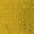 thumbnail image 1 of Ahgly Company Indoor Square Abstract Yellow Modern Area Rugs, 3' Square, 1 of 4