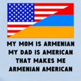 thumbnail image 2 of CafePress - That Makes Me Armenian American Body Suit - Baby Light Bodysuit, 2 of 4