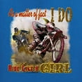 thumbnail image 2 of Wild Bobby, Biker Girl t I Do Ride Like A Girl, Cars and Trucks, Women Standard V-Neck Tee, Royal, X-Large, 2 of 4