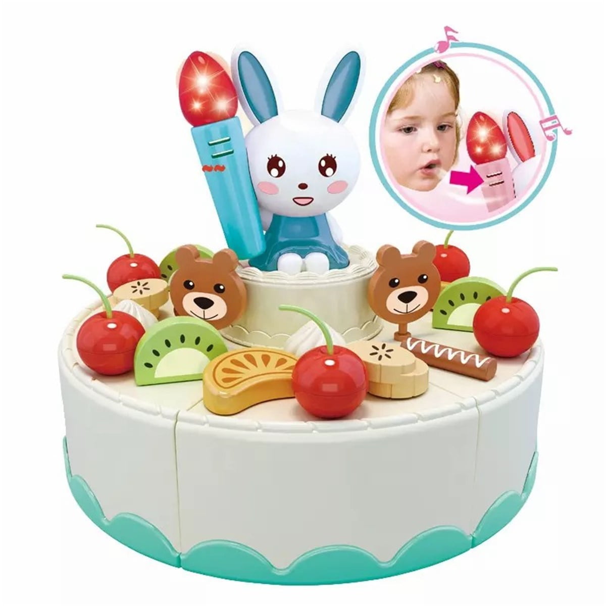 Officery Toys Birthday Cake Brand New 43 Pieces Fake Birthday Party Set