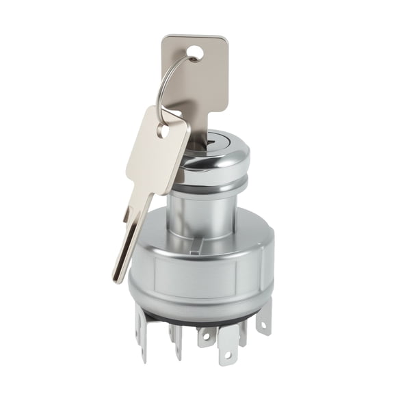 12V 30A Ignition Switch for International 4000 8000 Series Truck, 11 Pin 4 Position Ignition Switch with Keys Replacement 1652306C91/463032C91/1652307C91/577.55534