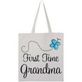 thumbnail image 3 of Inktastic First Time Grandma butterfly Tote Bag, 3 of 4