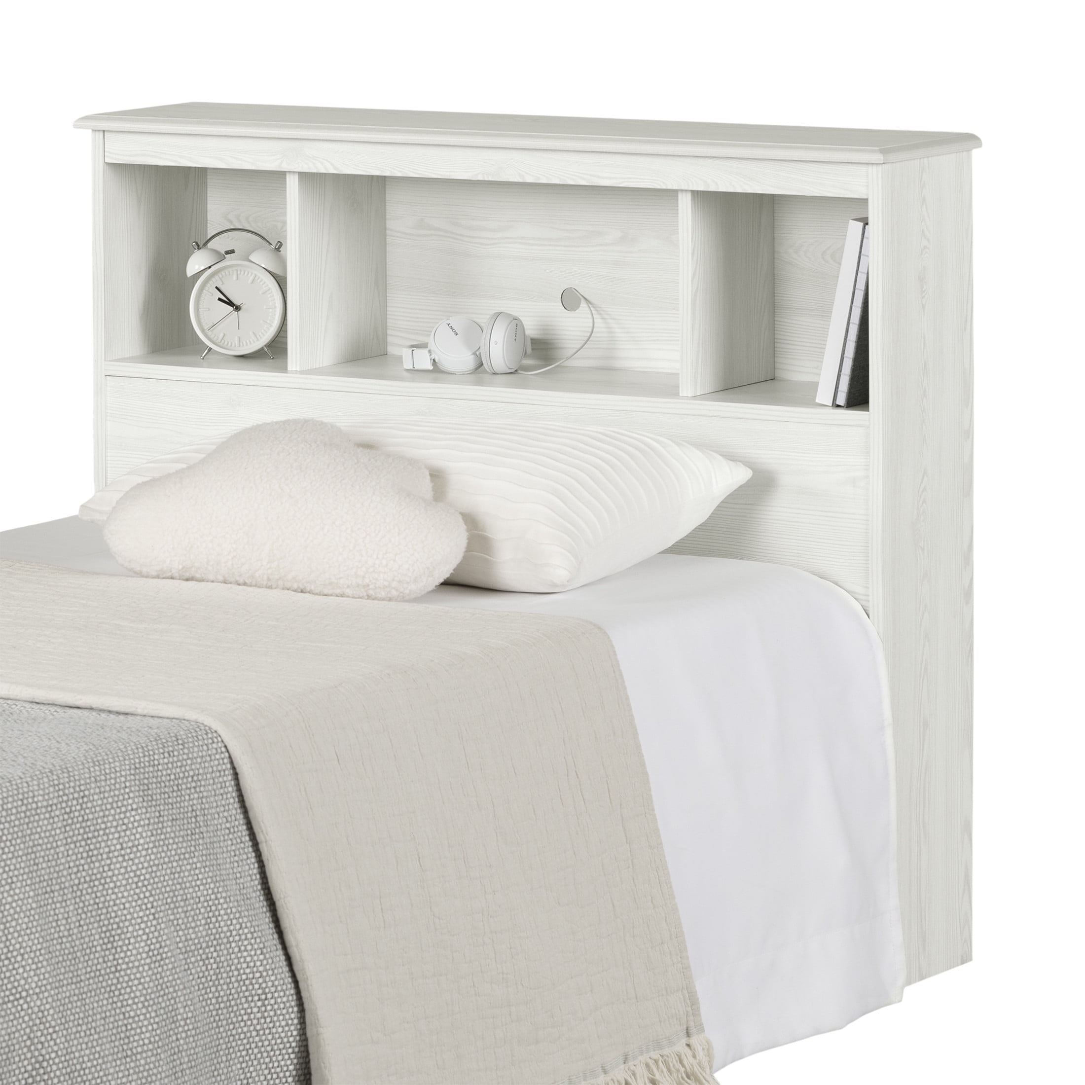 South Shore Summer Breeze, Coastal Headboard, Twin White