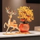 thumbnail image 5 of Árbol de la fortuna de caqui y citrino Ruyi, decoración de mesa for enfriador de vino de sala de estar, 5 of 7