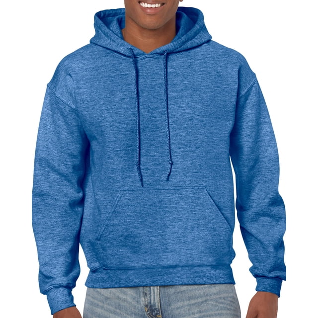Gildan Mens Heavy Blend Hooded Sweatshirt, S, Heather Sport Royal