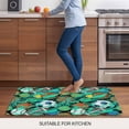 thumbnail image 5 of Sports Theme Doormat Outdoor Entrance 16"x24", Funny Abstract Football Rugby Basketball Absorb Moisture Dirt Door Mats, Non-Slip Rubber Backing Floor Mats Indoor, Low-Profile Front Door Rugs, 5 of 9