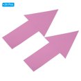 thumbnail image 3 of Uxcell Directional Arrow Sticker, 12" Arrow Removable Adhesive Decals for Wall Floor Marking, Pink, 24Pack, 3 of 6