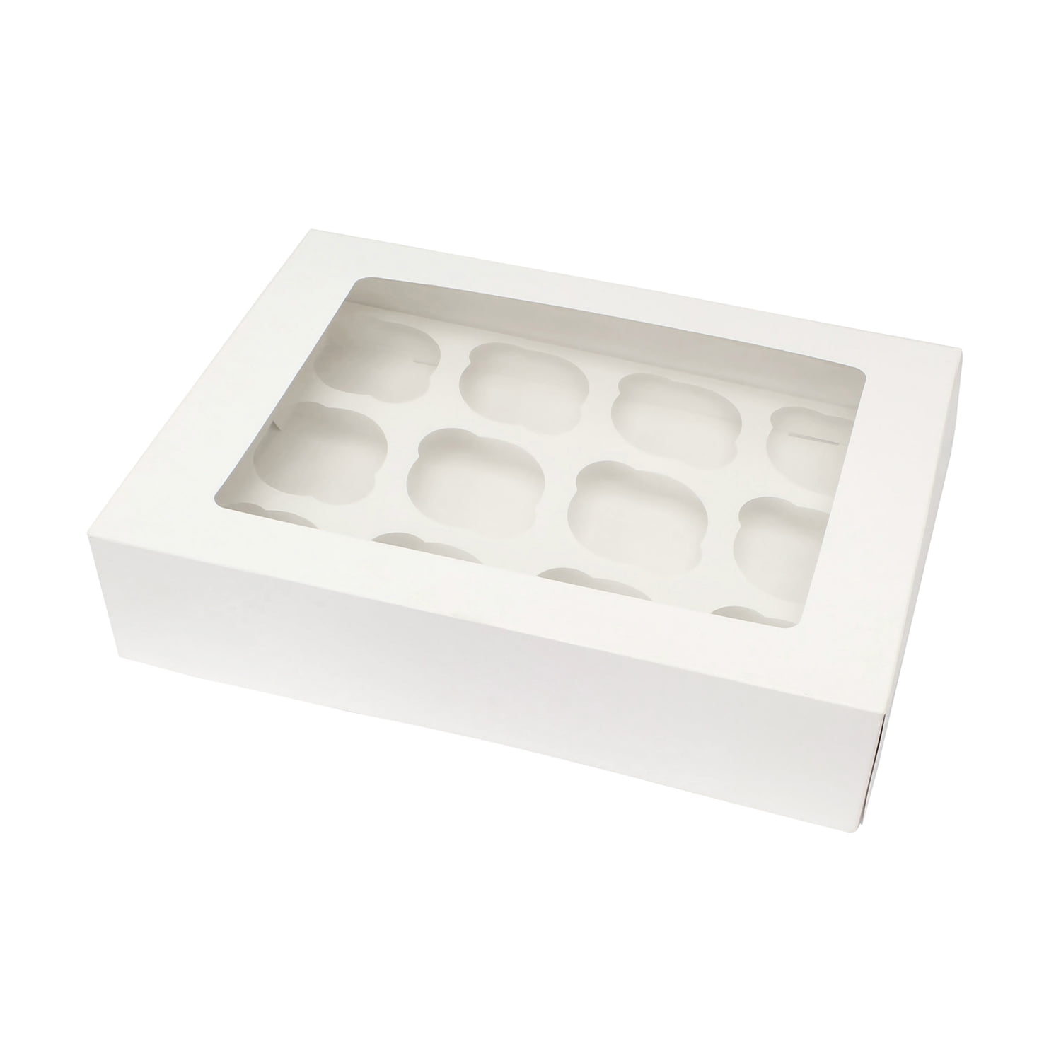 Spec101 Cupcake Boxes with Insert White Bakery Boxes, Dessert Boxes