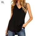 thumbnail image 1 of Camiseta sin mangas Mujer Camiseta sin mangas con cuello en V Chaleco suelto informal de color sólido, XL kenally AP001695-04, 1 of 7