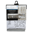 thumbnail image 7 of Mainstays Contemporary Gray Paris Geometric Polyester Shower Curtain Set, 70 in x 72 in, 7 of 7