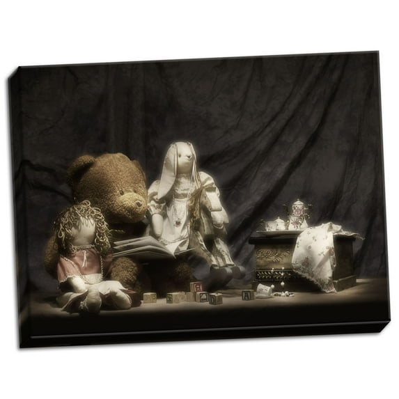 Gango Home Decor Story Time by C. Thomas McNemar (Ready to Hang); One 24x18in Hand-Stretched Canvas