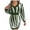 Olive Green, variant on Lovskoo Sweater Dress for Women Trendy Casual Long Sleeve Bodycon Dress V-Neck Ladies Print Outing Dresses Olive Green
