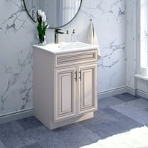 Sink Base Bathroom Vanity Ready-to-Assemble Bathroom Cabinet 36" Width Vanity Base in Antique White