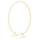 thumbnail image 2 of Soporte para fondo Wokceer de 220 cm, arco circular dorado para globos, 2 of 8
