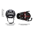 thumbnail image 5 of ITW Buckle Mountain Bike Helmet with Removable Visor for Men and Women, Lightweight for Commuting and Off Road Cycling, 5 of 9