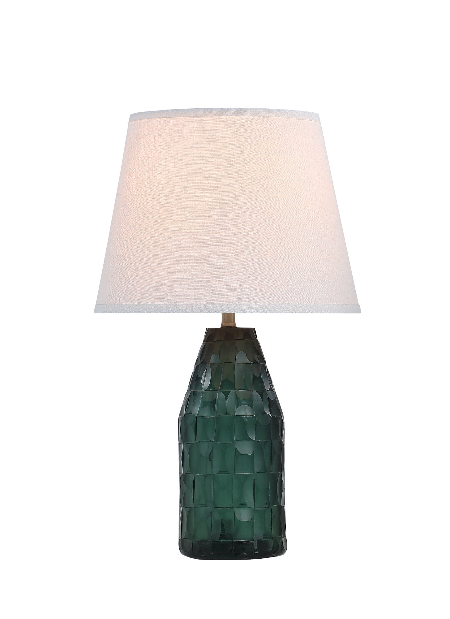 26 High Transitional Shell Hardback Empire Shade in White Aspen Creative 40164-11 14 Wide Table LAMP 