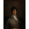 thumbnail image 2 of Francisco de Goya 15x18 Gold Ornate Wood Frame and Double Matted Museum Art Print Titled - Portrait of Isidoro Maiquez (C. 1807), 2 of 4