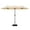 Beige, variant on Gymax 13FT Double-sided Patio Umbrella w/ Crank Handle Umbrella Base Safety Lock Tan