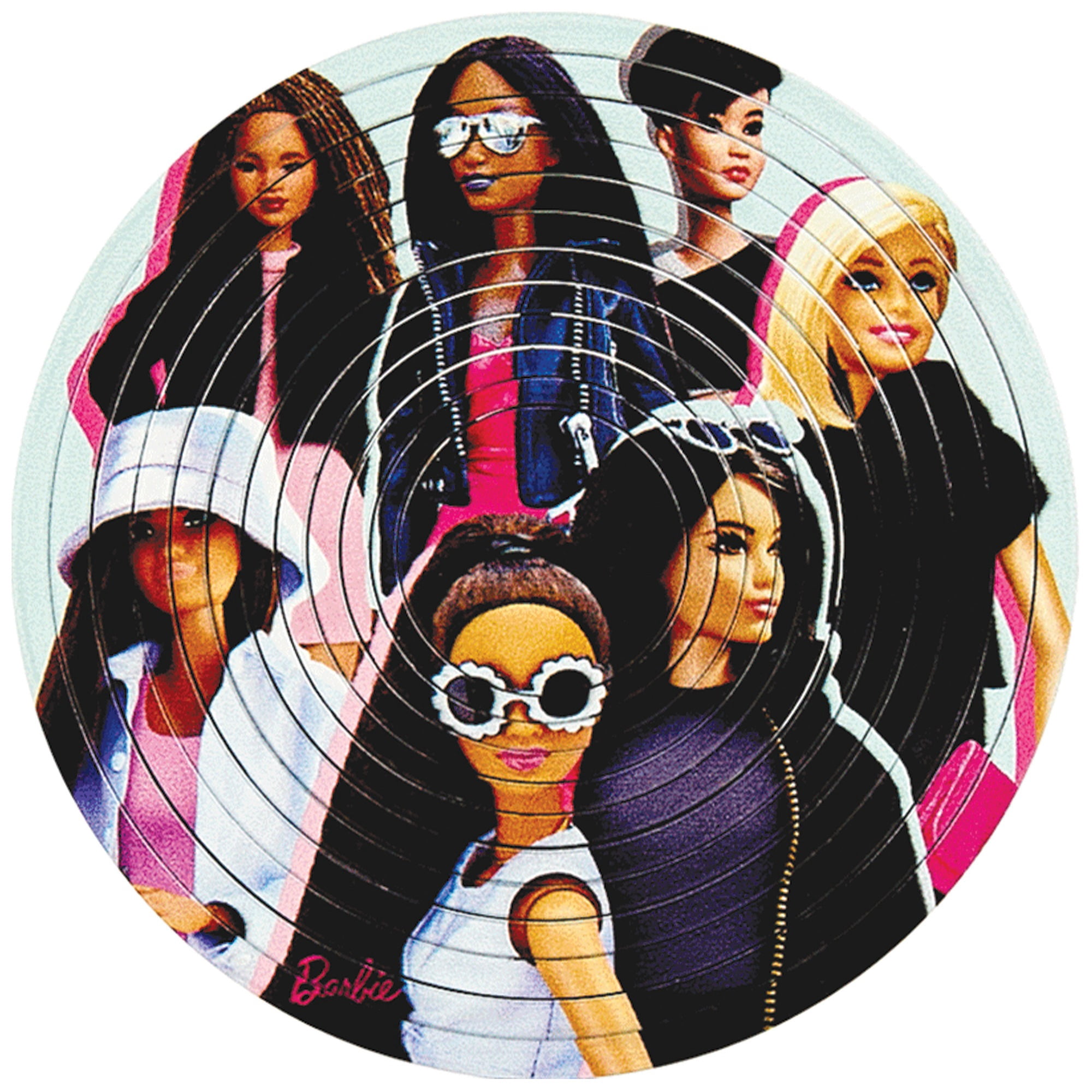 Spin Flip Puzzle: Barbie Fashionista - 12 Rings - 2-In-1: Double-Sided Puzzle, Spin-Flip-Solve, 360 Degress Of Puzzling, Licensed, Adults & Kids 8+