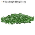 thumbnail image 3 of Uxcell 250g/0.55lb 3-6mm Glass Stones Pebbles Decor for Vase Filler Aquarium, Green, 3 of 6