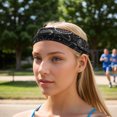 thumbnail image 6 of Unique Bargains 1 Pc Perspiration-Wicking Headband for Yoga Black, 6 of 6