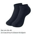 thumbnail image 6 of 6-Pair Pack Unisex Cotton Linen Crew Socks, Breathable Solid Color Casual Socks for Sensitive Skin and Natural Comfort, Gray, One Size, 6 of 6