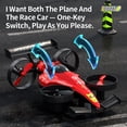 Remote Control Racing Airplan Aezusy RC Drone for Kids, 2-in-1 Flying Remote Control Car Toys with ...