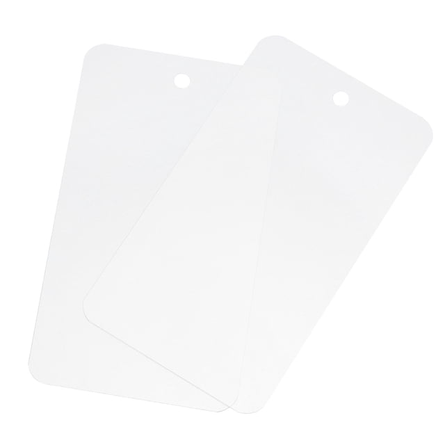 Etiquetas de envío de plástico impermeables Uxcell de 50 piezas translúcidas de 2 x 3.5"