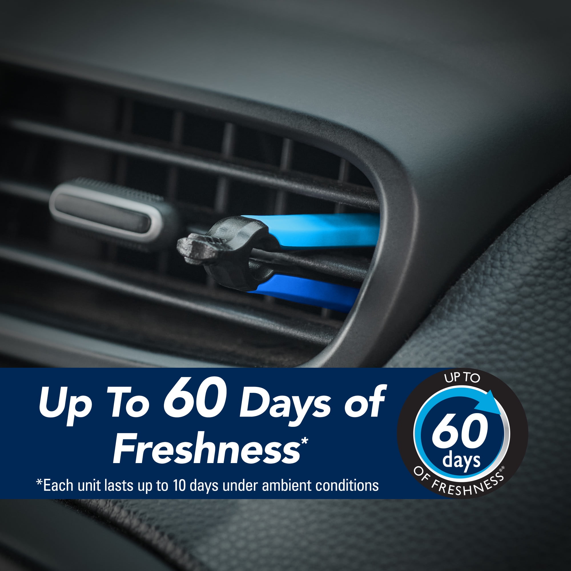 Refresh Your Car! Vent Air Freshener (New Car /Cool Breeze Scent, 6 Pack)