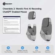 CheerTok Cheerdots 2 Wireless Touchpad All-in-one Pocket AirMouse AI Recording ChatGPT Enabled Mouse Presenter Smart Phone Remo