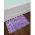 thumbnail image 2 of Fantasy World Bath Mat, Dreamy Unicorns Pattern with Rainbow Mane, Plush Bathroom Decor Mat with Non Slip Backing, 29.5" X 17.5", Blue Violet Multicolor, by Ambesonne, 2 of 2