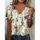 thumbnail image 2 of Blusa HOTYD de verano con estampado floral bohemio para mujer 4XL, 2 of 2
