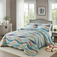 thumbnail image 2 of Nordmiex King Quilt Bedding Set - 3 Pieces Beach Quilt Sets Coastal Bedspreads Ocean Coverlets Microfiber Bed Cover All Season Quilts, 2 of 8