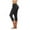 Black, variant on GEWSEY Women's Active FormFlex Buttery Soft High Waist 19" Inseam Capri Yoga Workout Leggings with Pockets (Black, M)