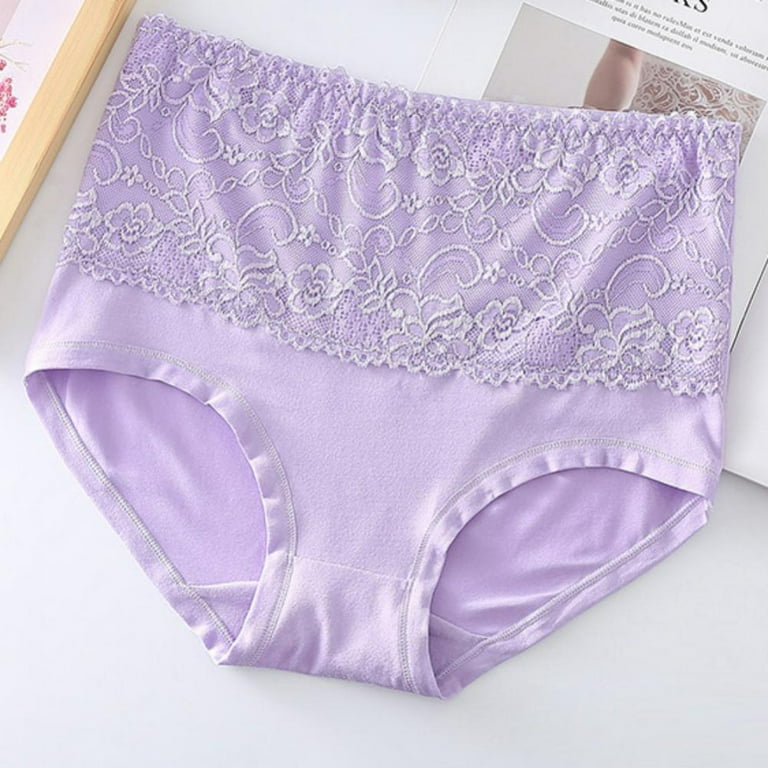3pcs/lot Womens High Waisted Lace Underwear Ladies Soft Full