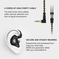 thumbnail image 3 of in Ear Monitor Headphones for Musicians Singers, BASN Bsinger 2nd Sound Isolating Earphones with Dual Dynamic Driver Det, 3 of 7