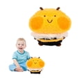 thumbnail image 2 of Cute Round Fluffy Bee Plush Soft Cuddly Toy, Stuffed Animals, Plush Toys, Perfect Birthday Gift for Friends Kids Home Decor, 2 of 5