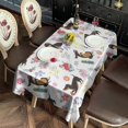 thumbnail image 4 of Dachshunds with Flowers Rectangle Tablecloth 60"x120",Waterproof Polyester Rectangle Table Cloth, Wipeable Spillproof Polyester Tablecloth for Dining, Camping, Indoor and Outdoor, 4 of 6