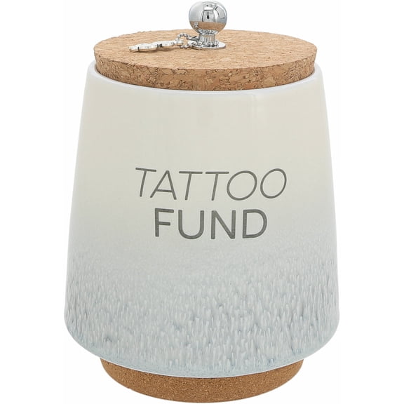 Pavilion Gift Company - Tattoo - 6.5" Ceramic Savings Bank