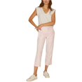 thumbnail image 2 of Sanctuary Clothing - Pantalones recortados casuales con bolsillo de parche para mujer, rosa, 24 Sanctuary Clothing recortado, 2 of 2