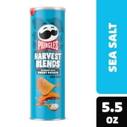 Pringles Harvest Blends Sea Salt Potato Crisps Chips, Lunch Snacks, 5.5 oz
