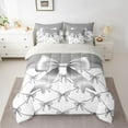 thumbnail image 2 of jejeloiu Cute Bowtie Bow 7-Piece Twin Bedding Sets,Gray Bowknot Bedding Comforter Set For Girls Kids Reversible, 2 of 8
