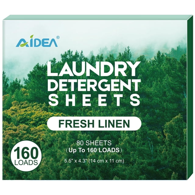 Láminas de detergente para ropa AIDEA Fresh Linen 160 lavados